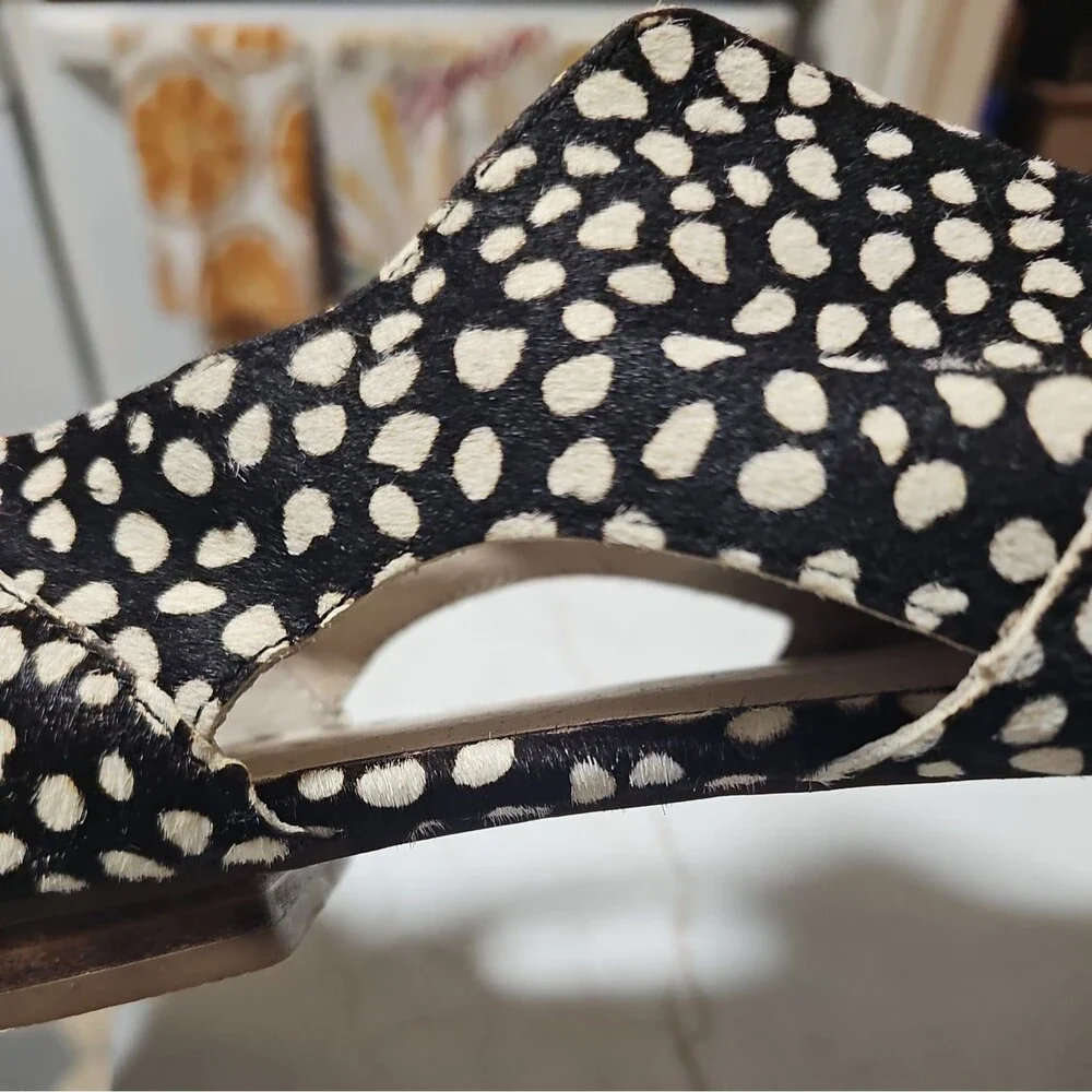 MATISSE Mon Amie Calf Hair Oxford Flats Sz  10W - Picture 6 of 8